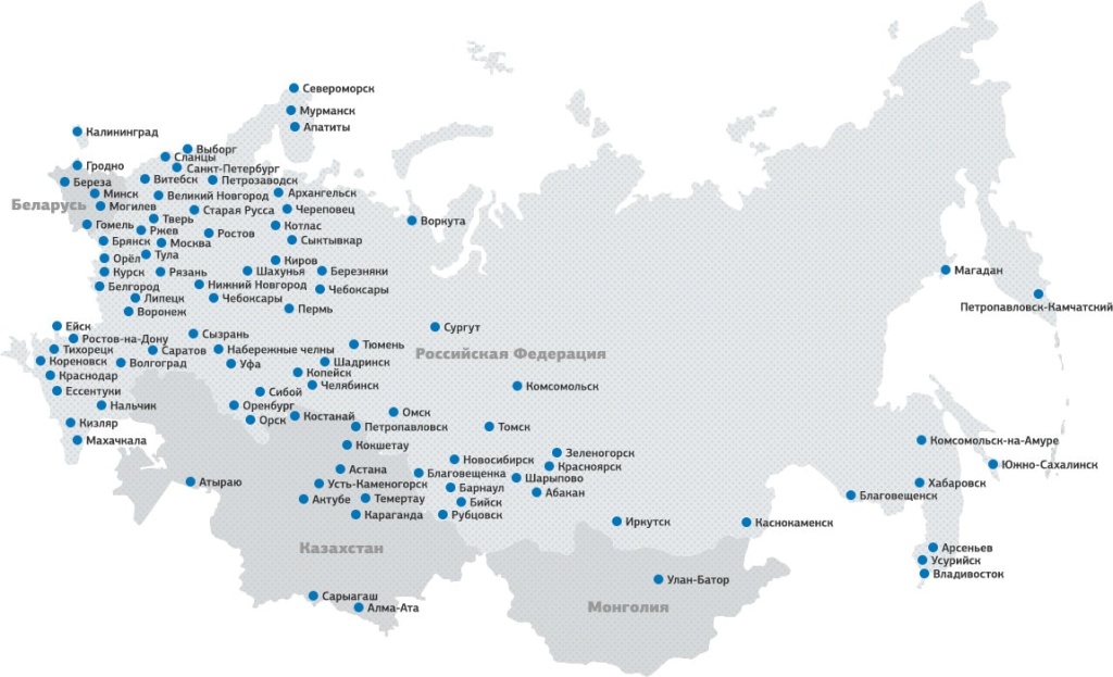 Карта расположения